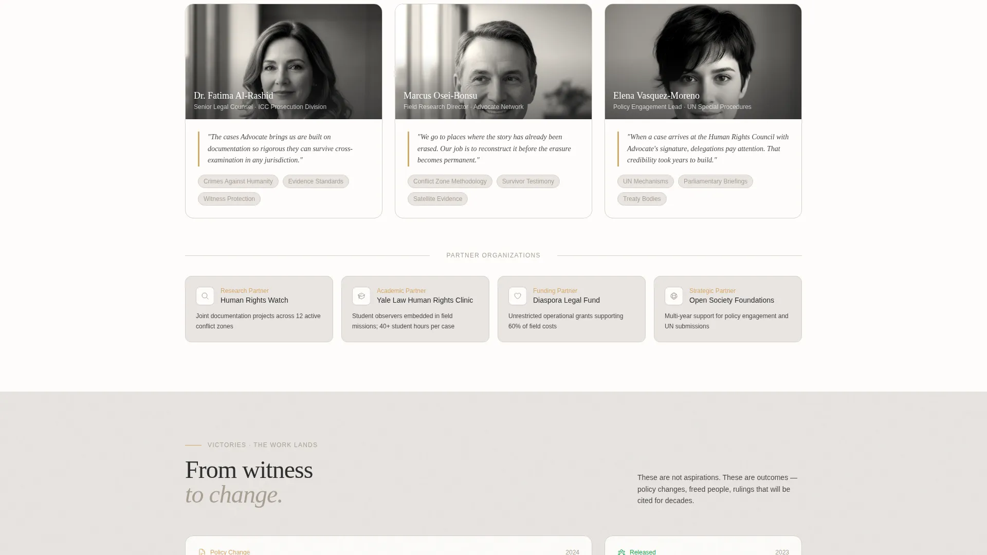 Compelling Civil Rights Landing Page Template