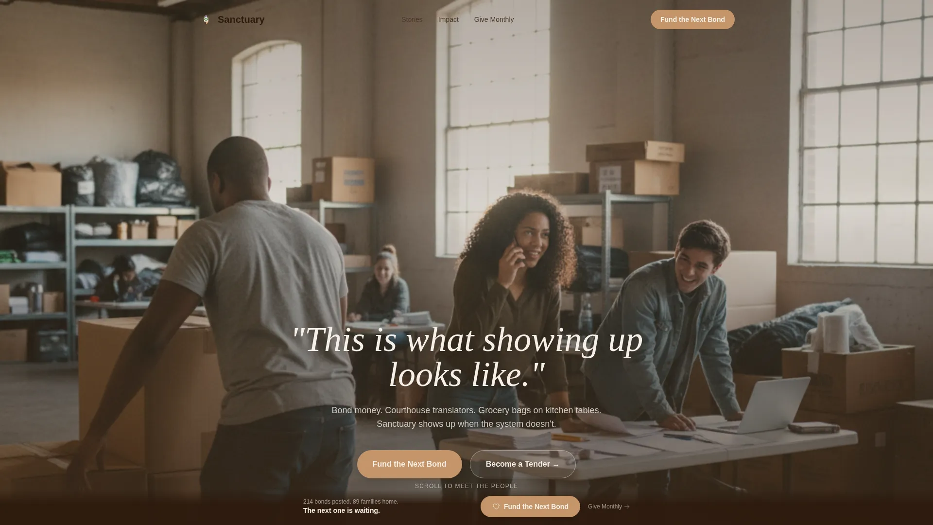 Human Rights Mutual Aid Fundraising Landing Page