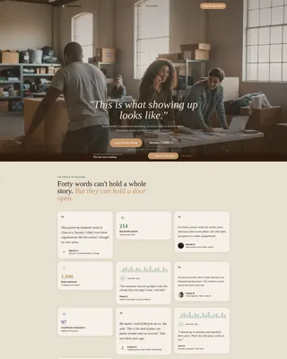Human Rights Mutual Aid Fundraising Landing Page