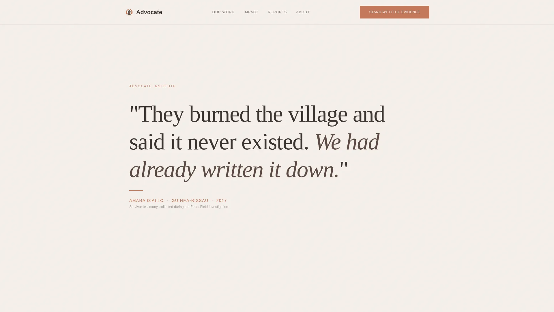 Compelling Rights Advocacy Landing Page Template