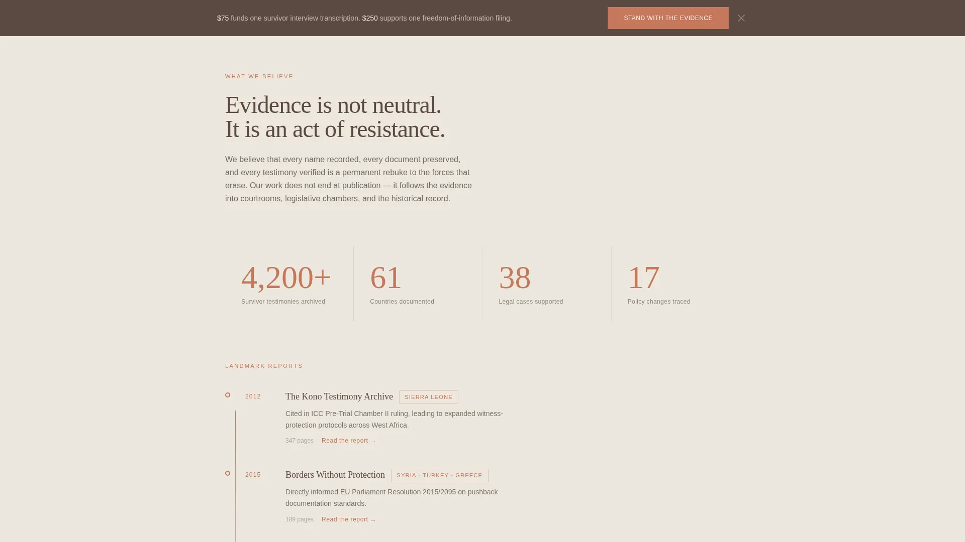 Compelling Rights Advocacy Landing Page Template