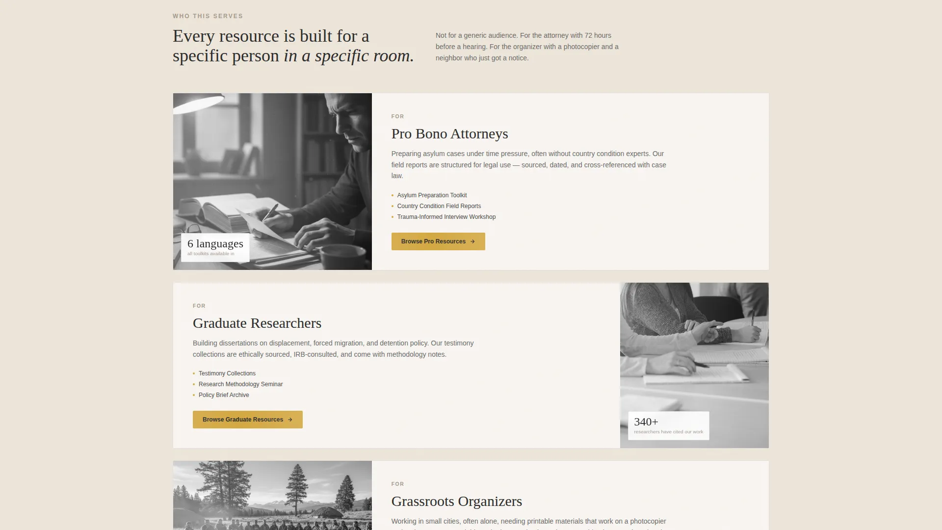 Powerful Justice Advocacy Landing Page Template