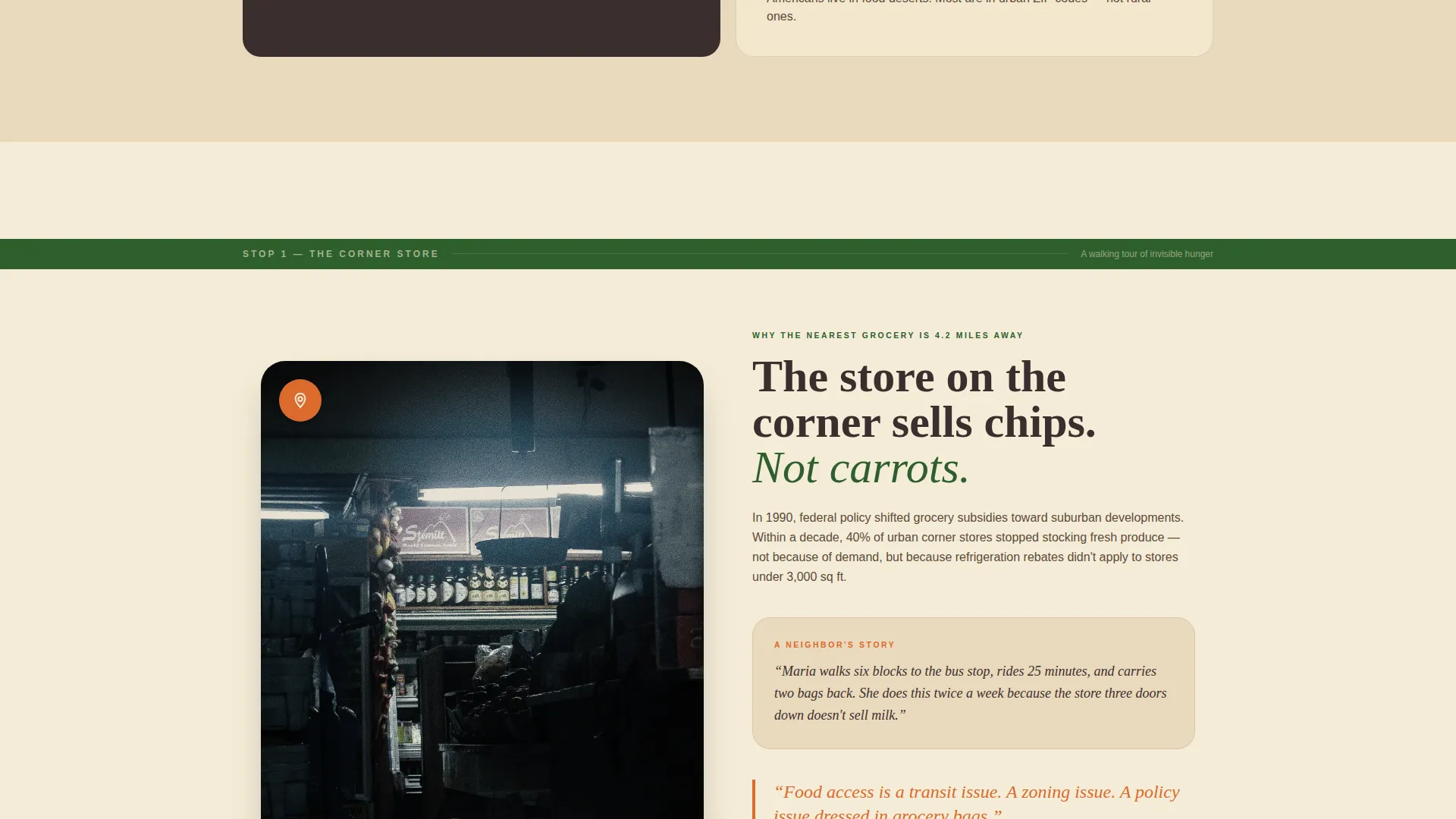 Food Security Awareness Campaign Landing Page Template