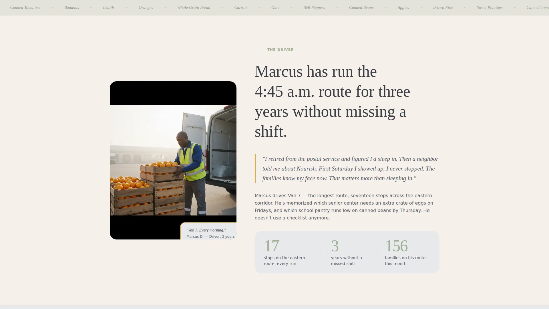 Compassionate Food Access Landing Page Template