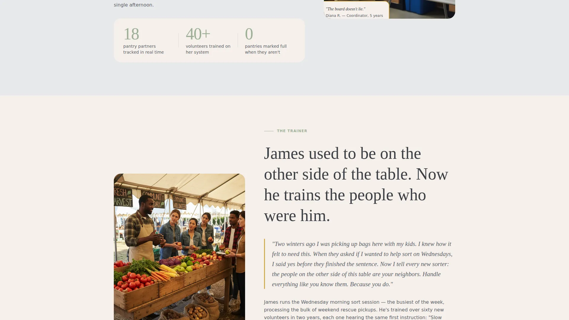 Compassionate Food Access Landing Page Template