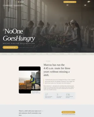 Compassionate Food Access Landing Page Template