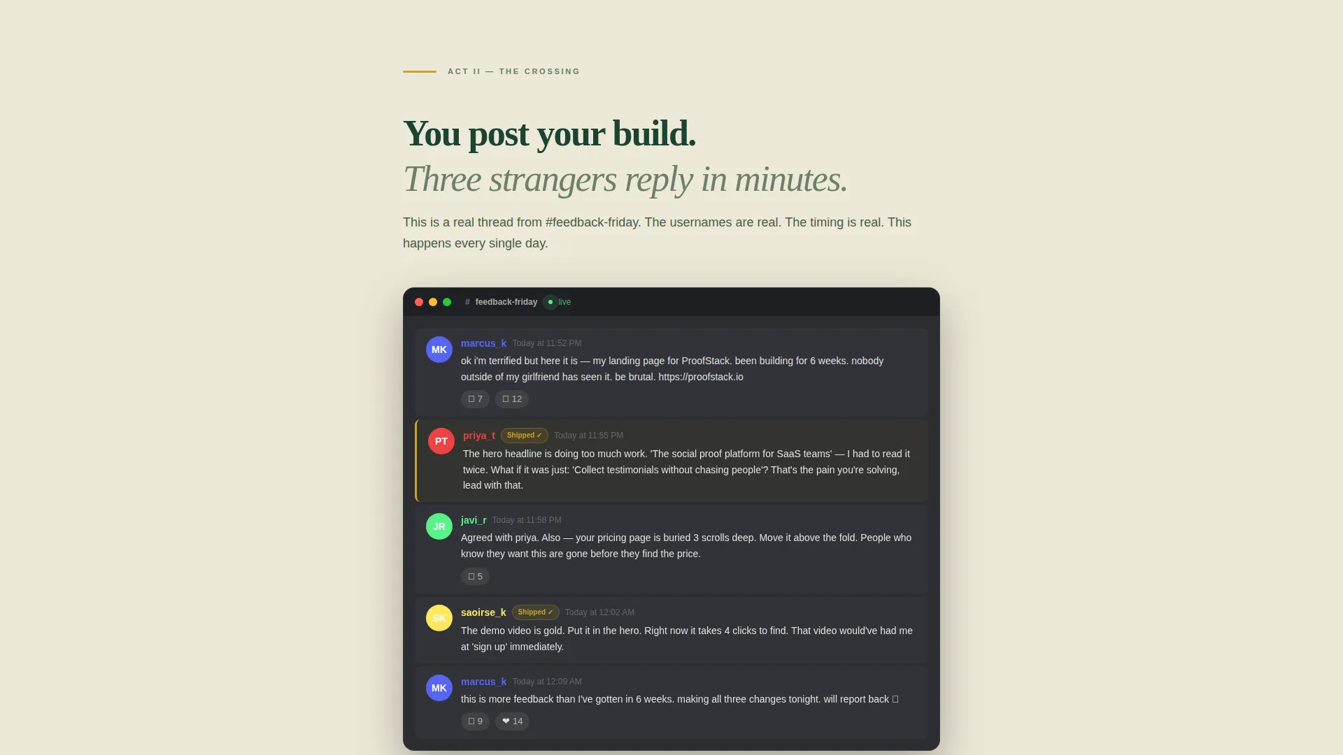Indie Hackers Community Reviews Website Template