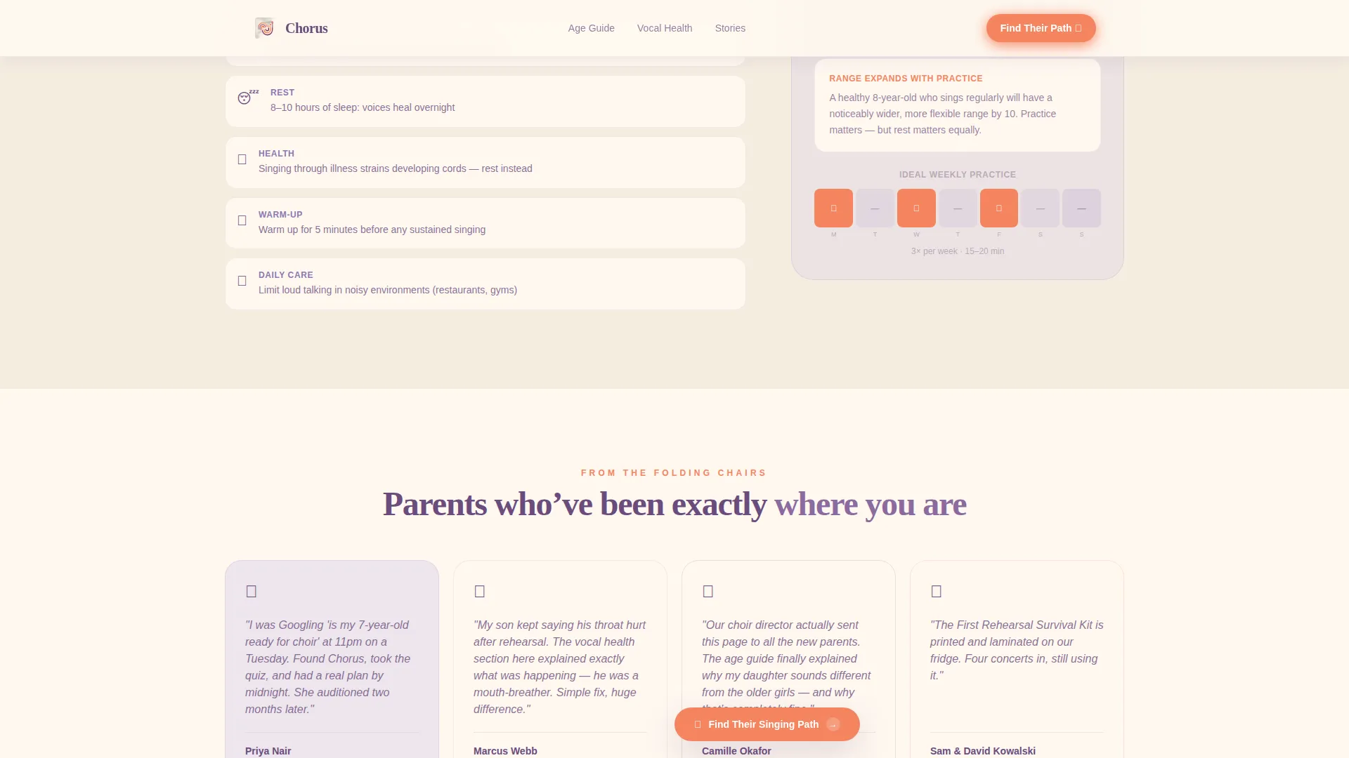 Kids Singing & Choir Professional Website Template