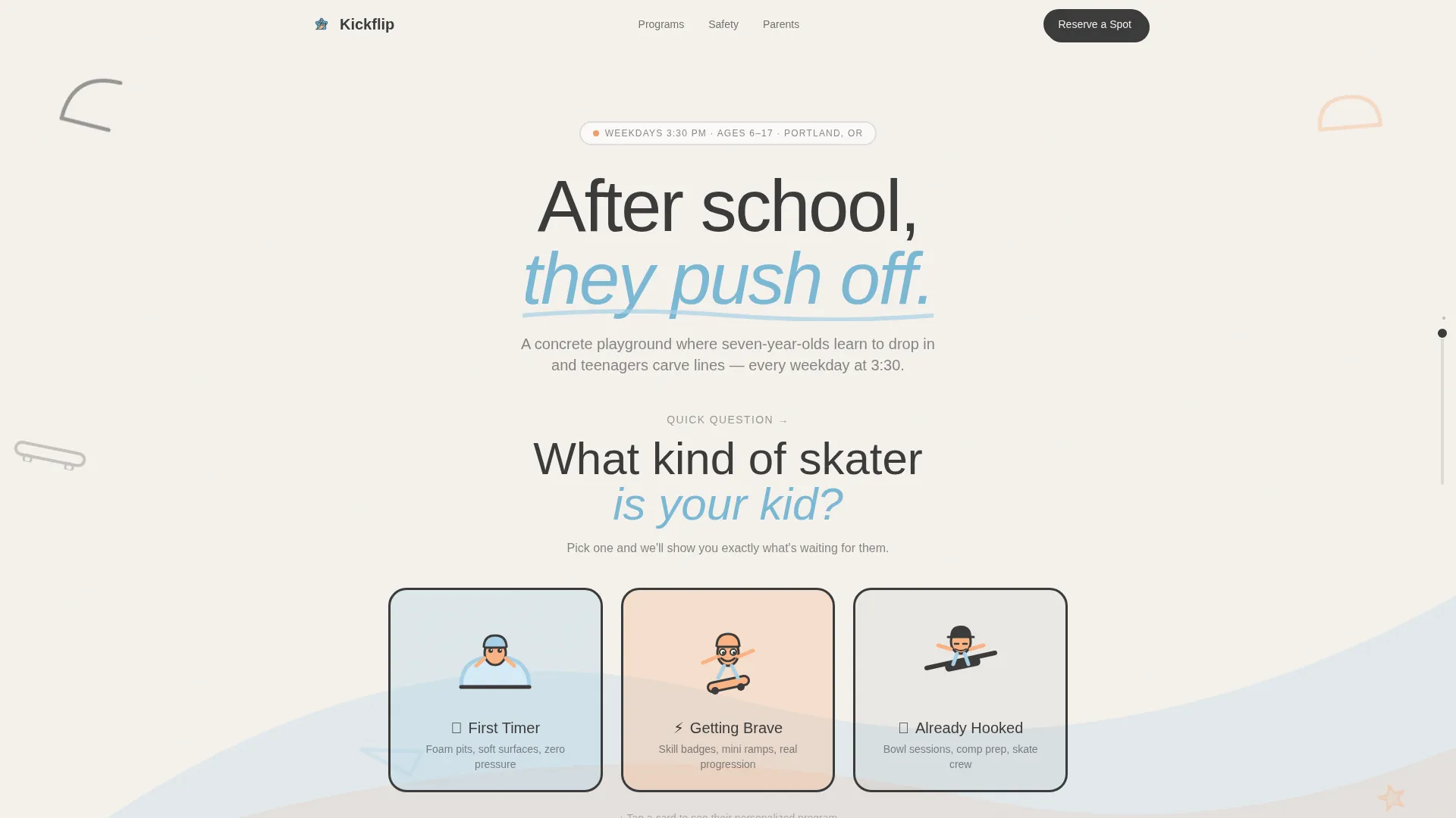 Kids Skateboarding Reviews Website Template