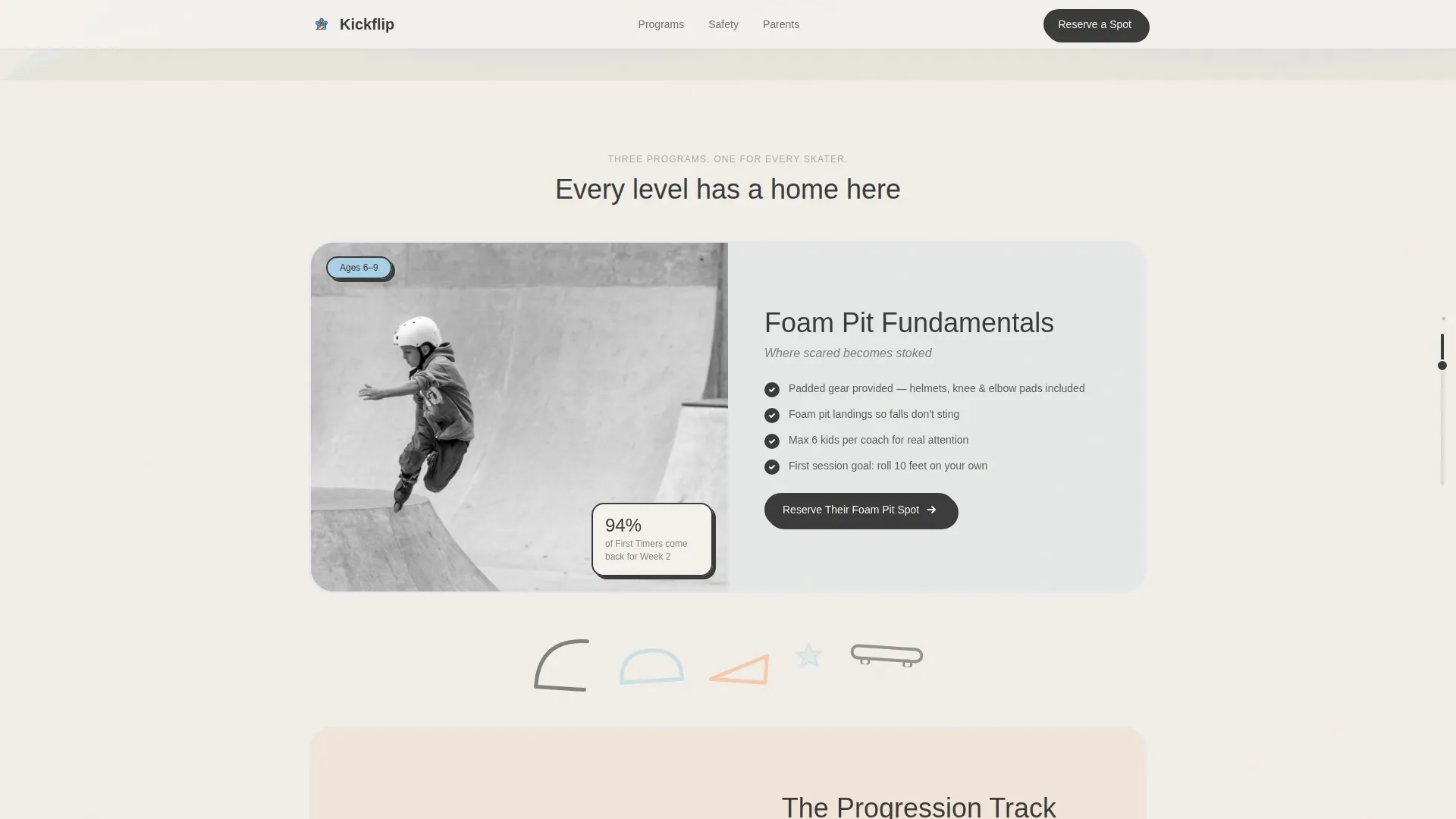 Kids Skateboarding Reviews Website Template