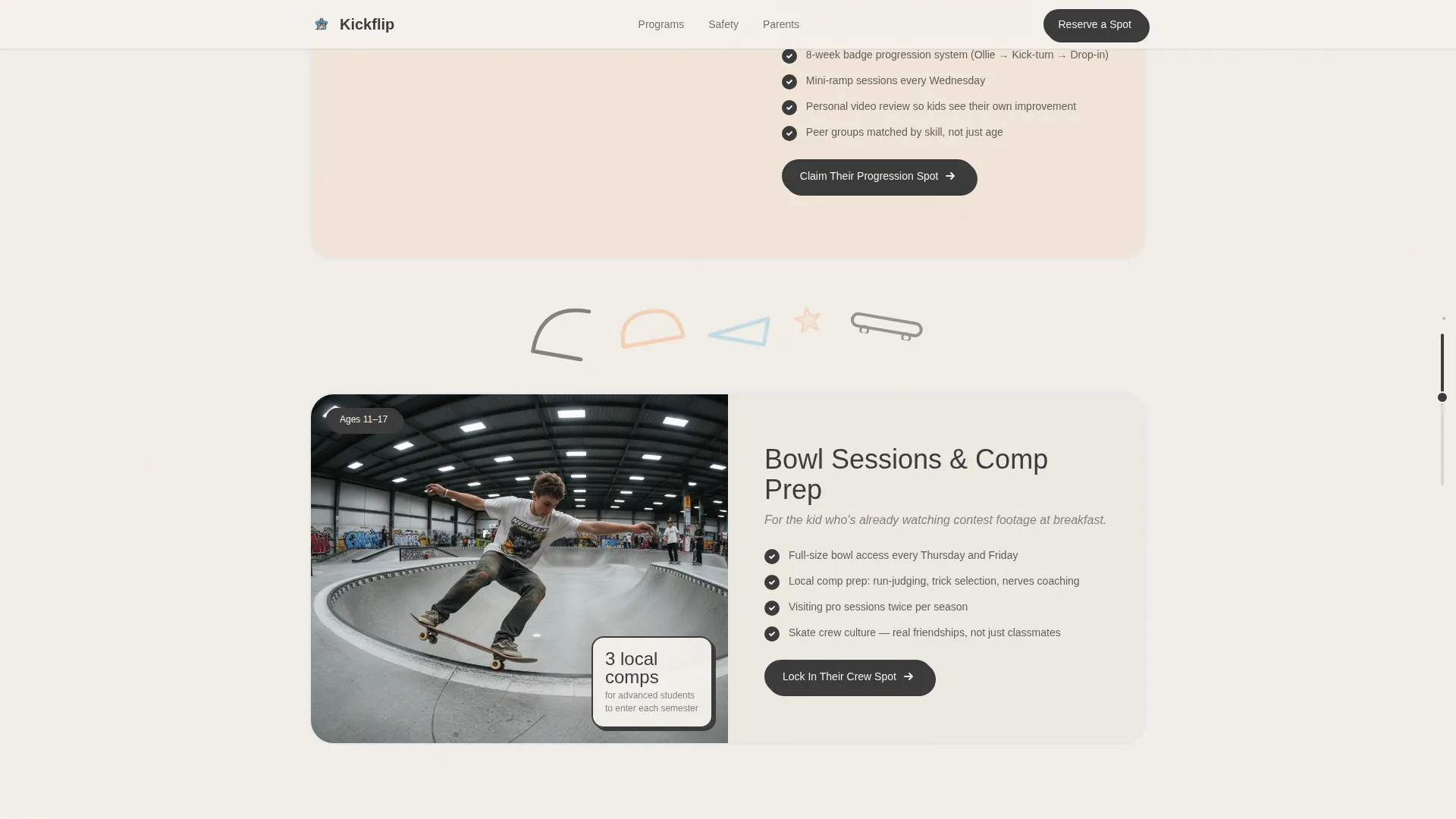 Kids Skateboarding Reviews Website Template