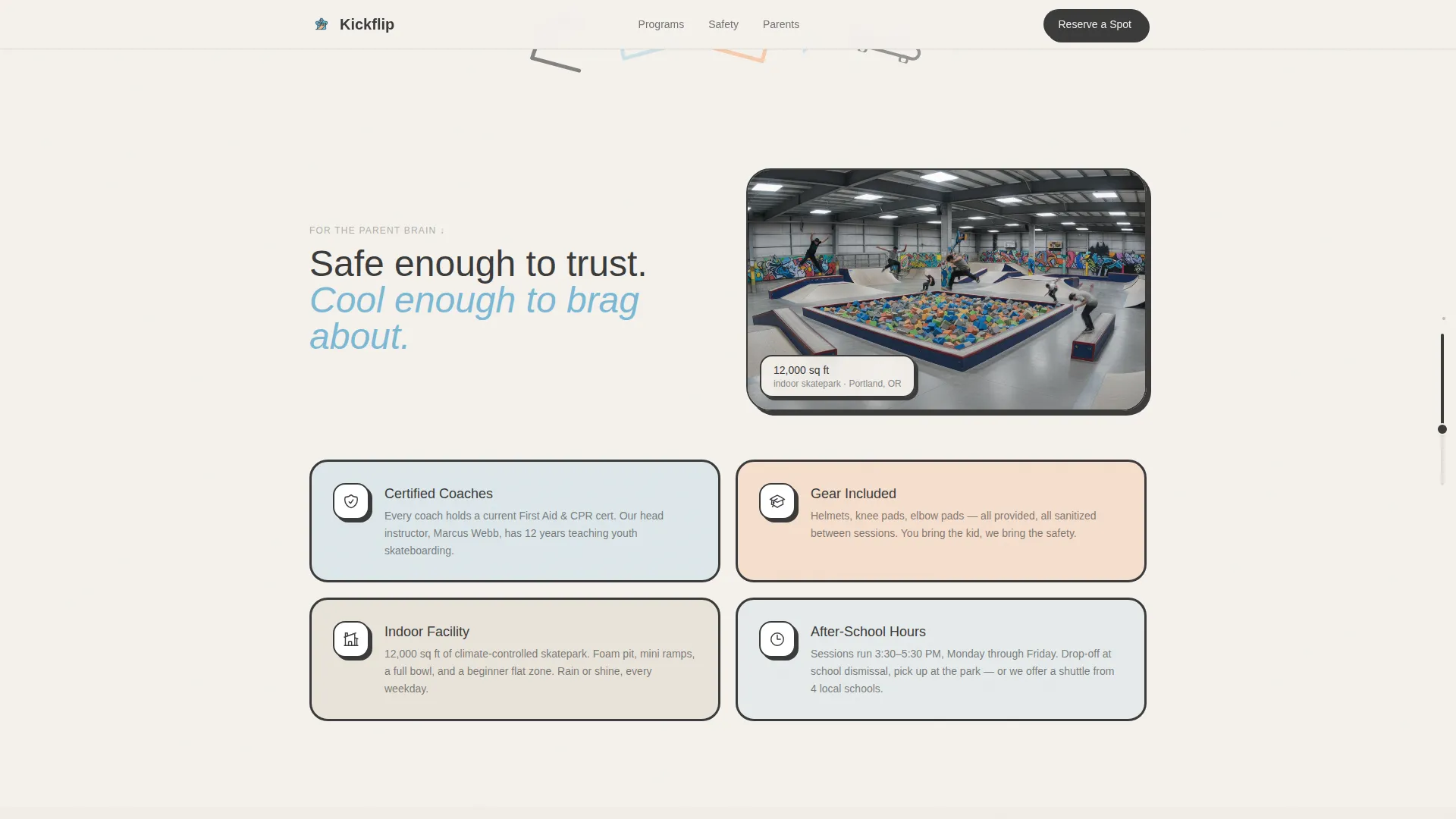 Kids Skateboarding Reviews Website Template