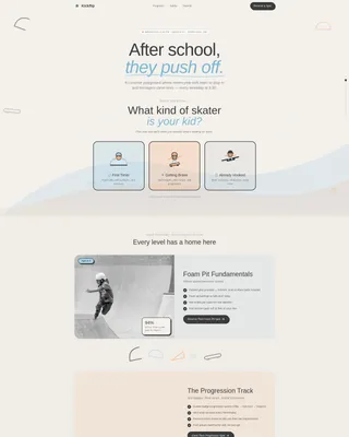 Kids Skateboarding Reviews Website Template