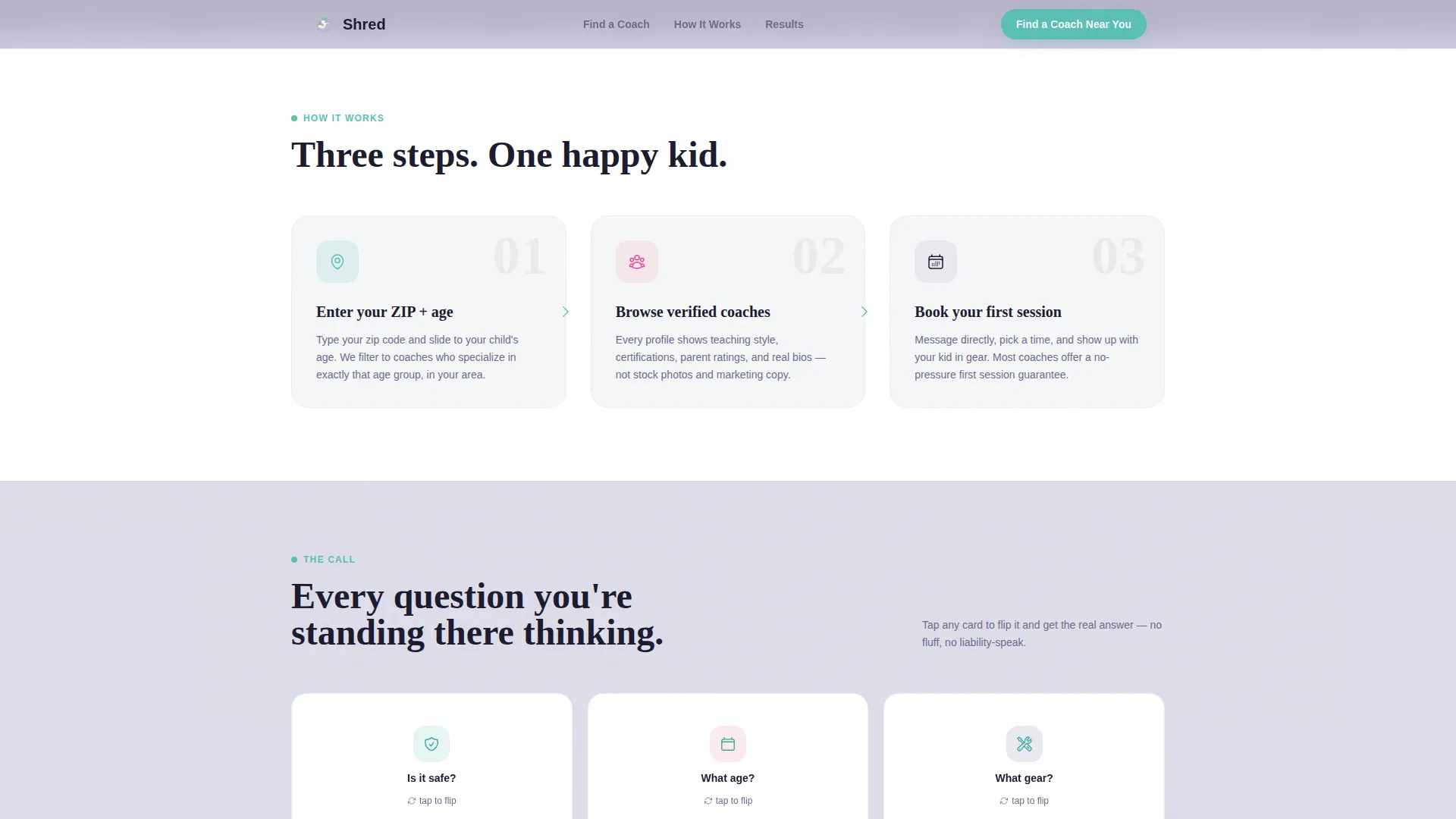Kids Skateboarding FAQ Website Template