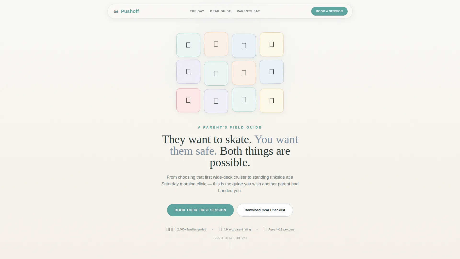 Kids Skateboarding Booking Website Template