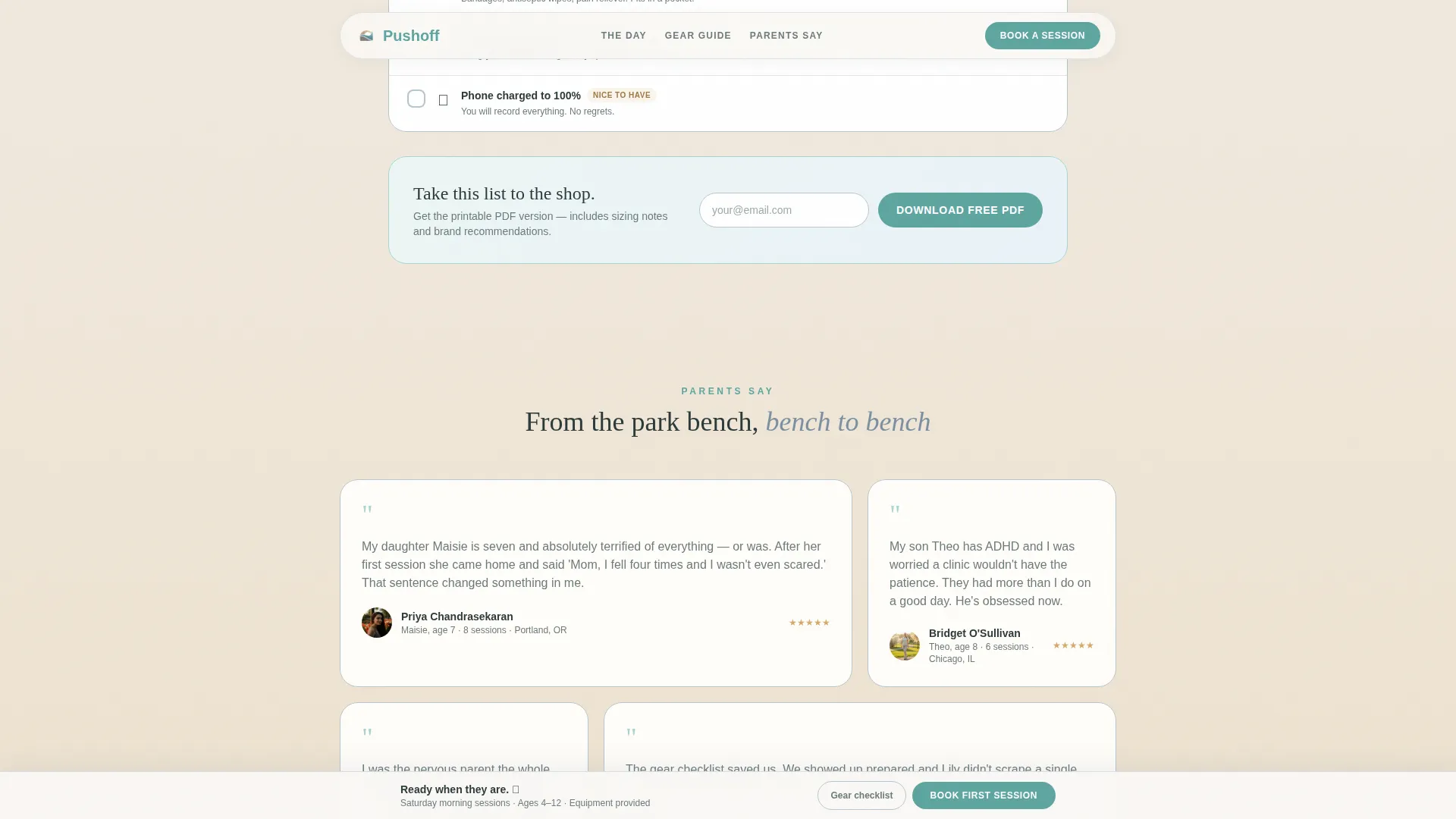 Kids Skateboarding Booking Website Template