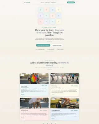 Kids Skateboarding Booking Website Template