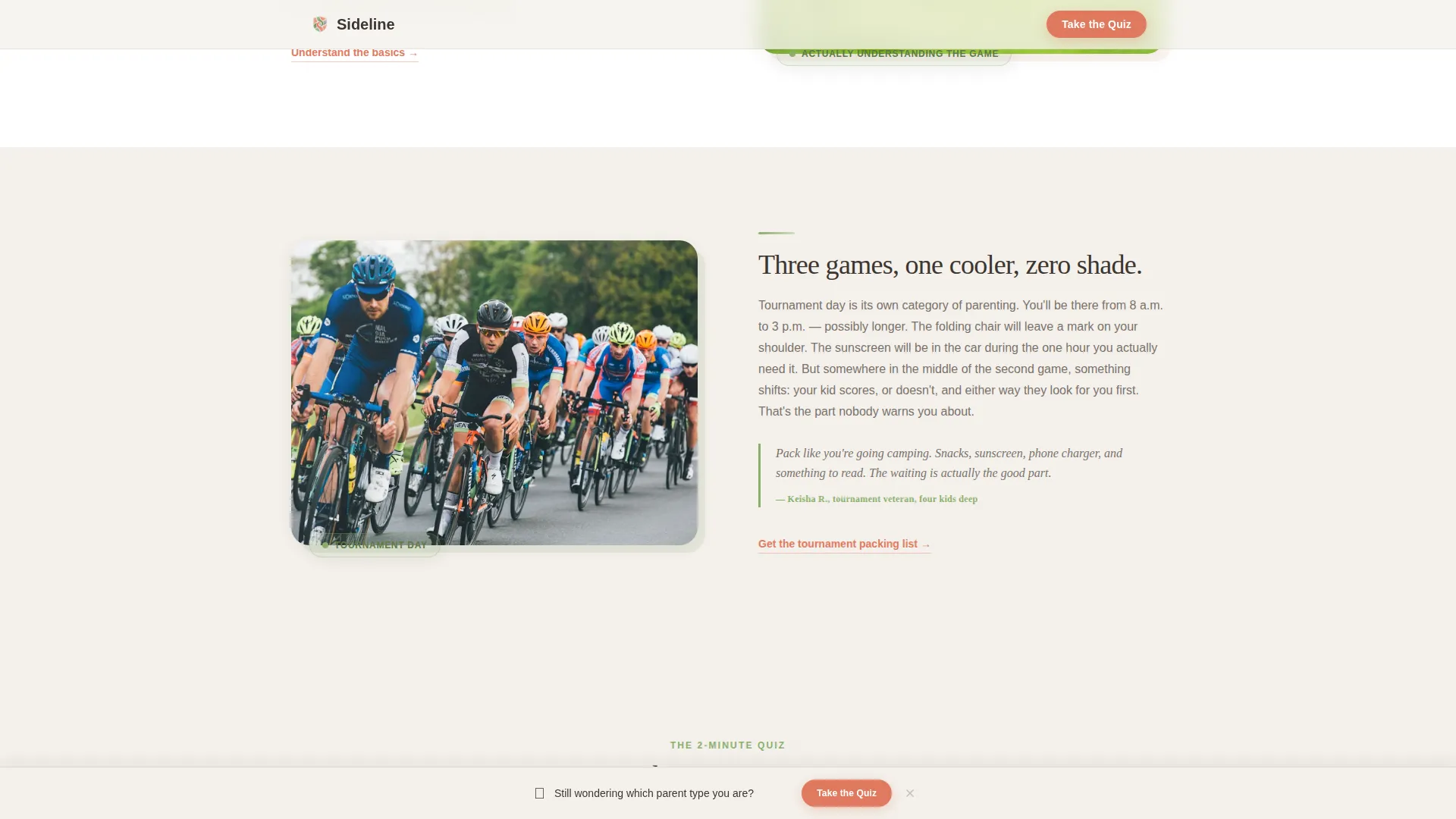 Kids Soccer Parent Resource Guide Landing Page