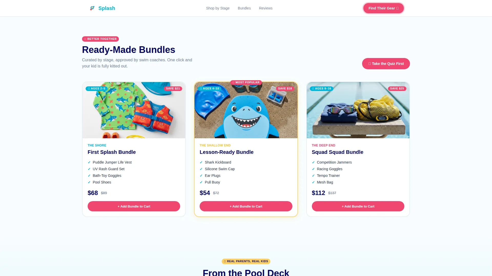 Kids Swimming Advanced Professional Website Template