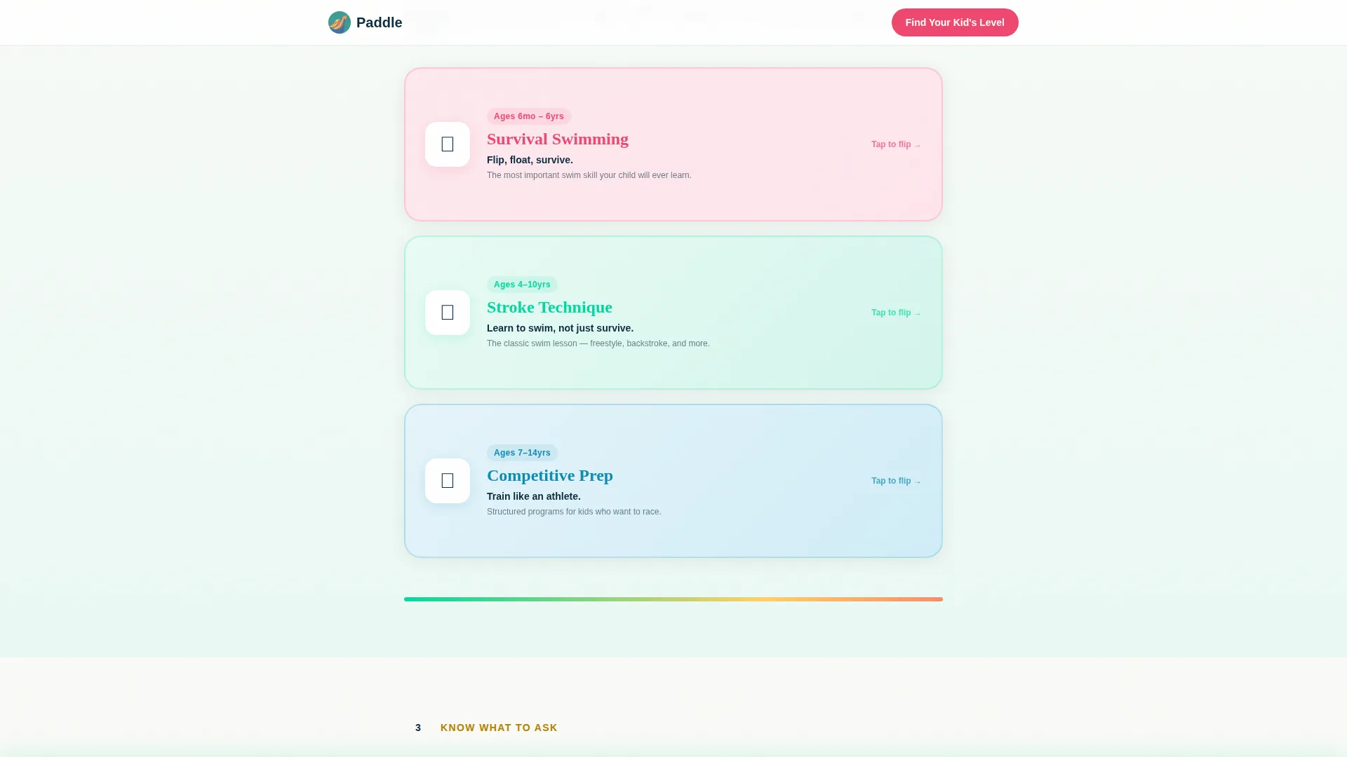 Kids Swimming Complete Professional Website Template
