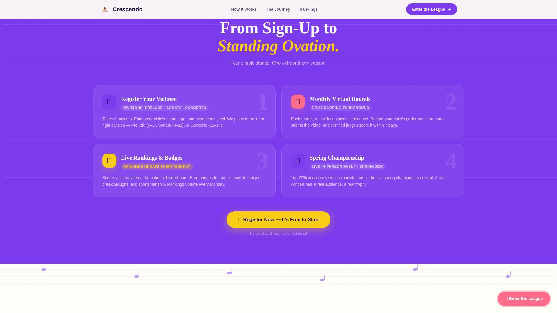 Kids Violin Specialist Professional Website Template
