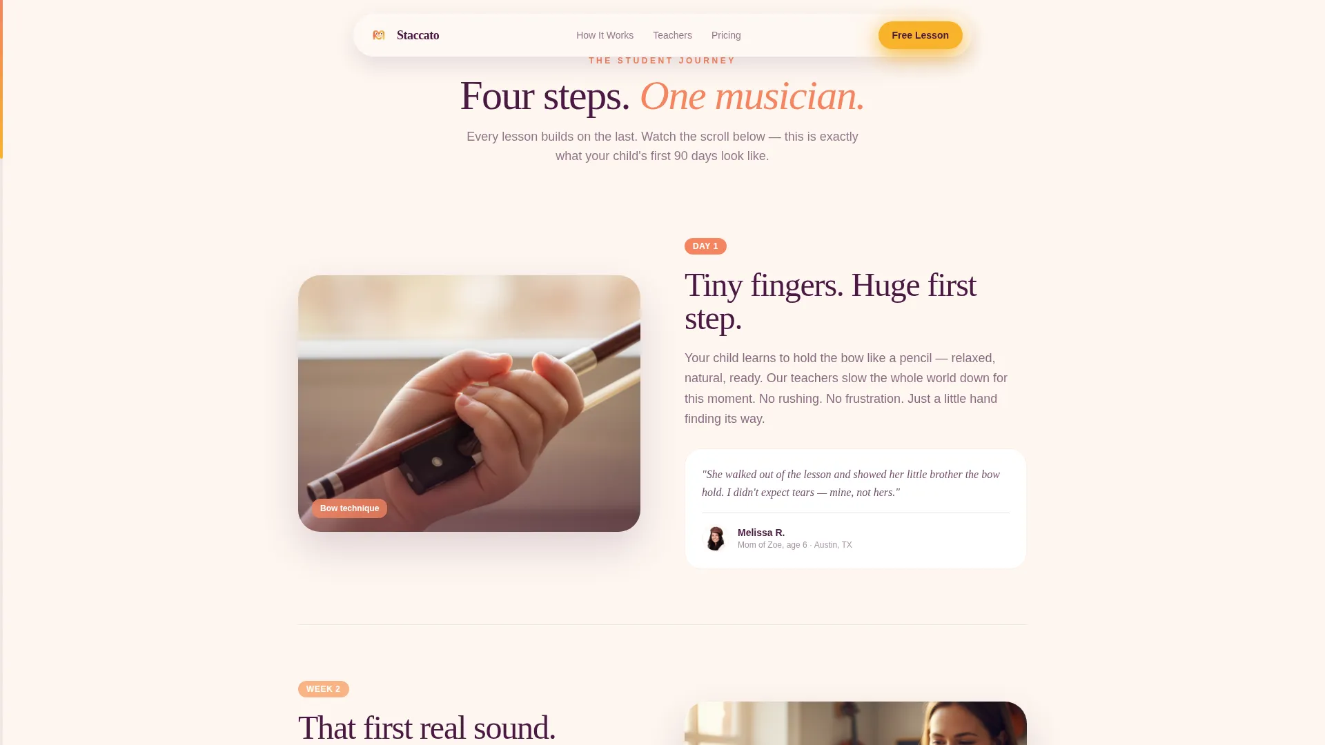 Kids Violin Reviews Website Template