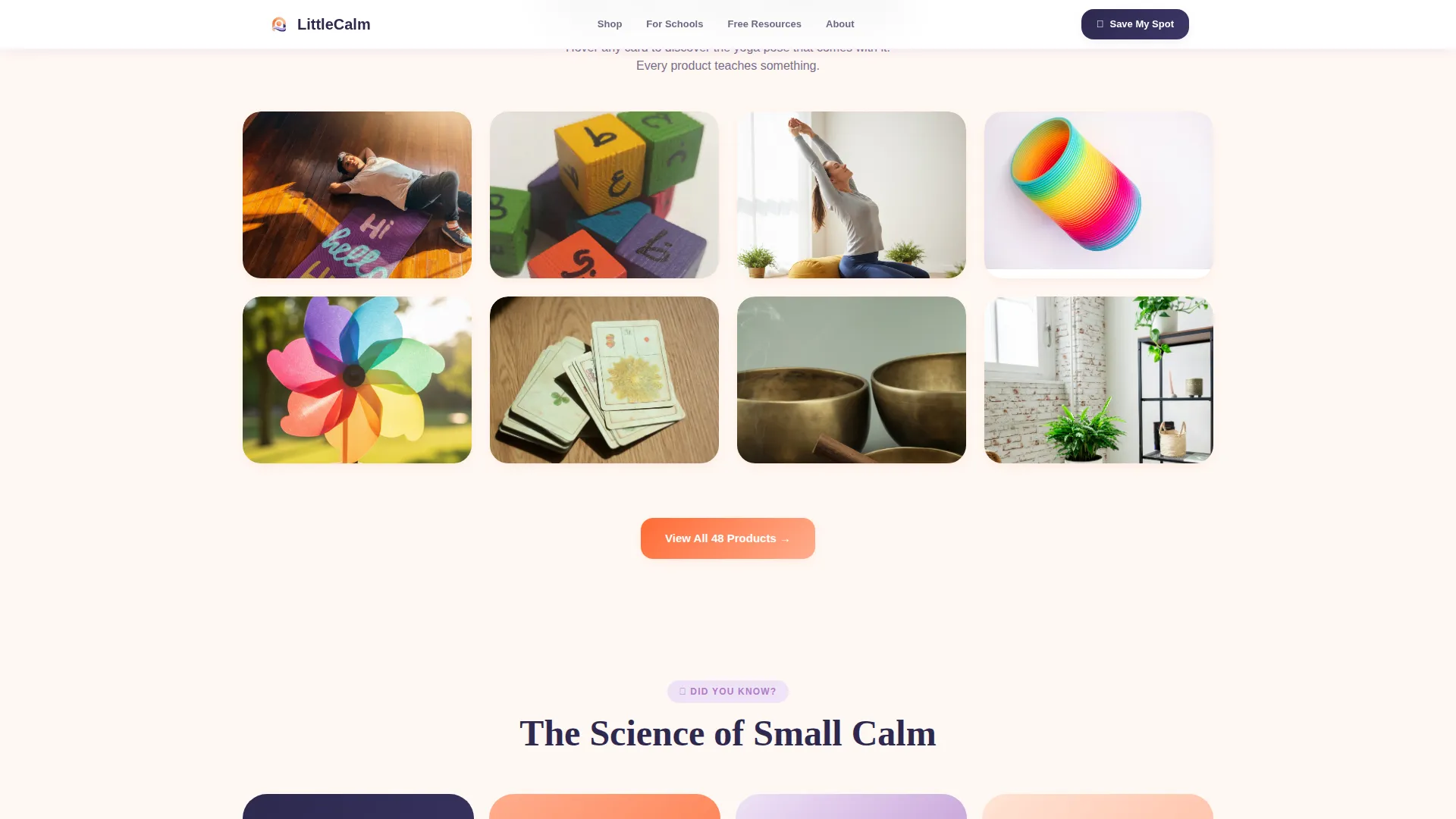 Playful Kids Yoga Landing Page Template