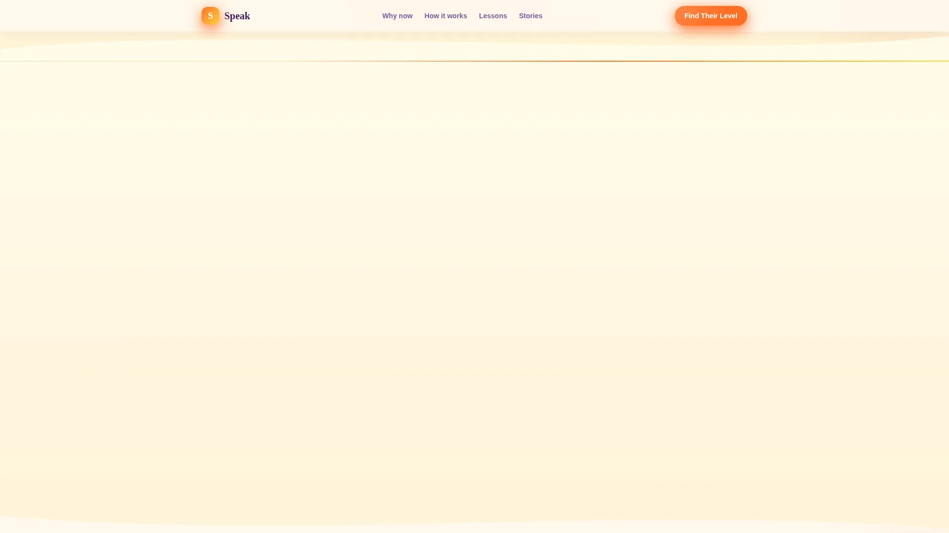Kids Language Learning Landing Page Template