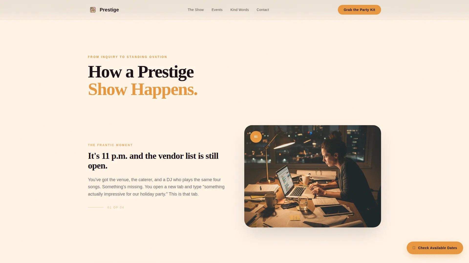 Kids Party & Entertainment Professional Website Template