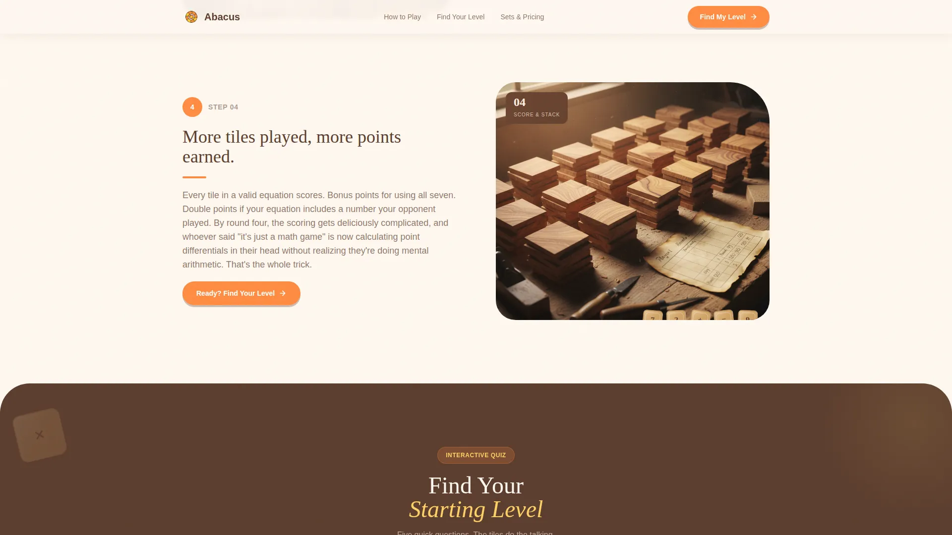 Math Game Landing Page Template - Citrus Burst