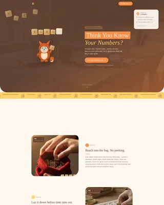 Math Game Landing Page Template - Citrus Burst