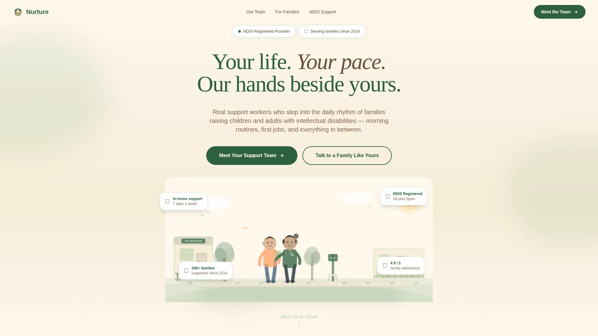Disability Support Landing Page Template