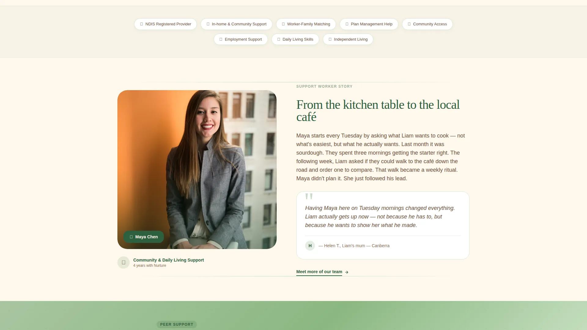 Disability Support Landing Page Template