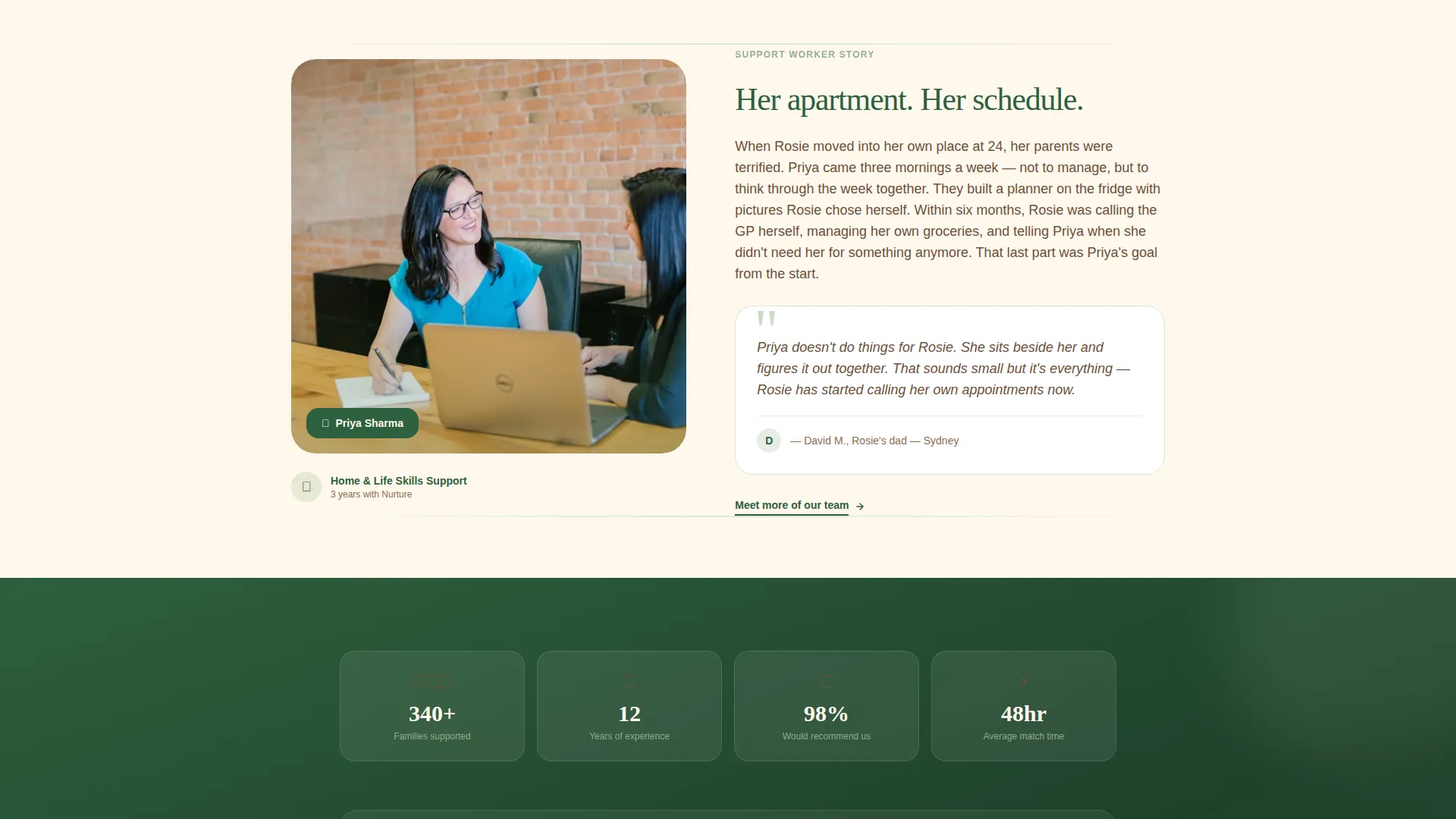 Disability Support Landing Page Template