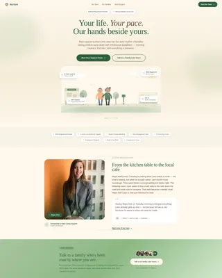Disability Support Landing Page Template