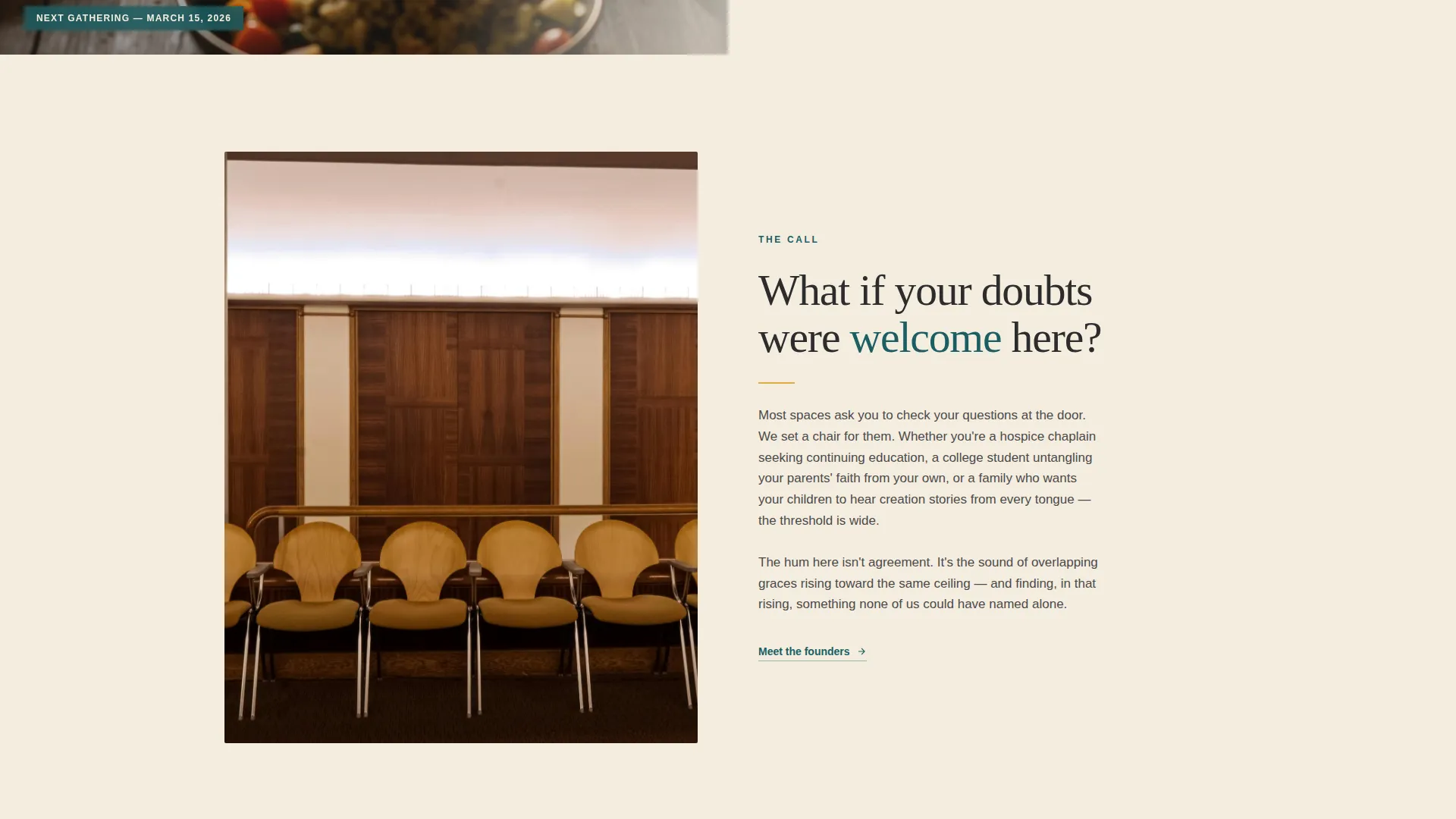 Interfaith Center Landing Page Template
