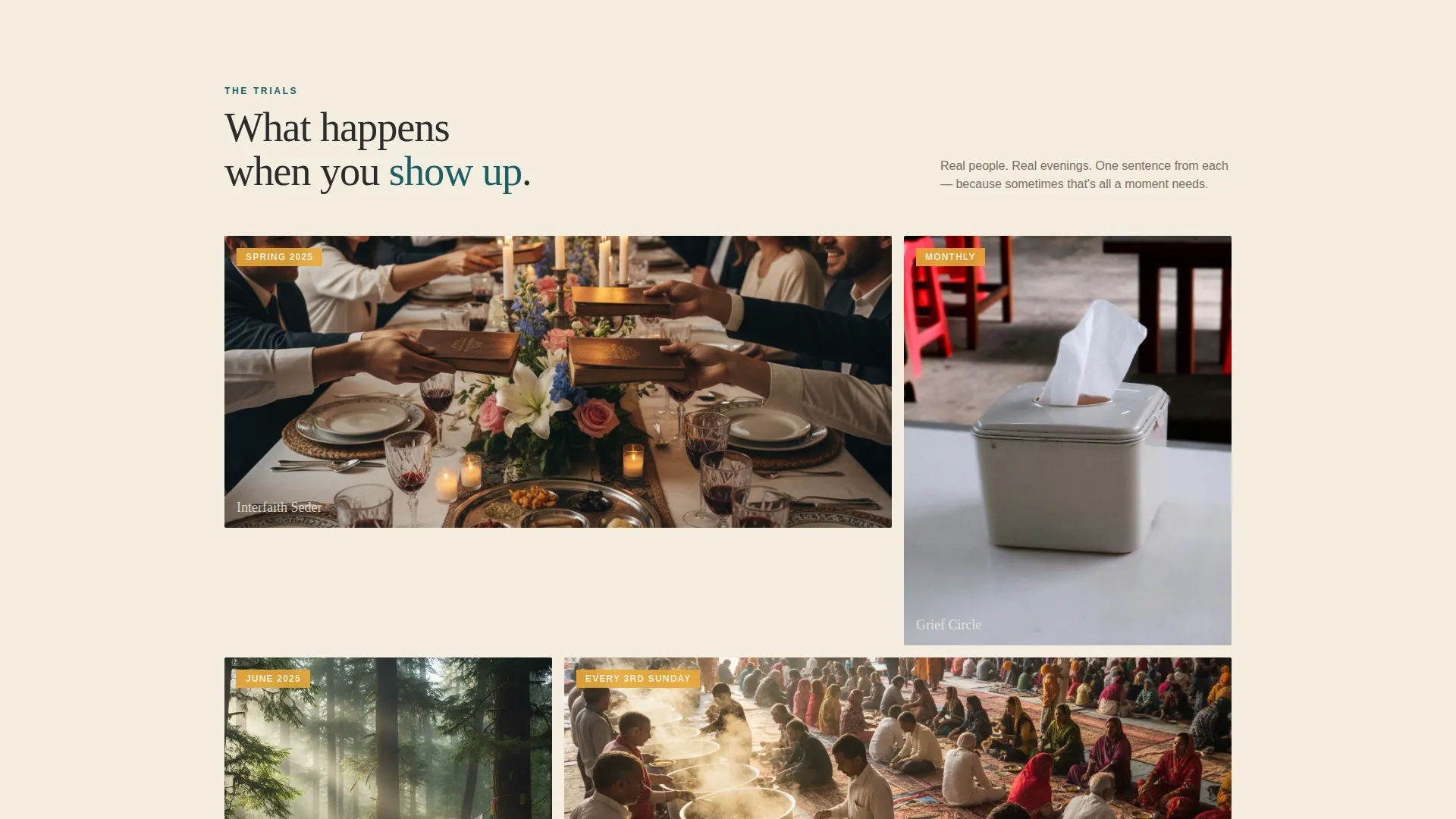 Interfaith Center Landing Page Template