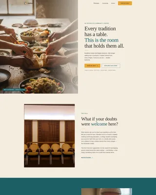 Interfaith Center Landing Page Template