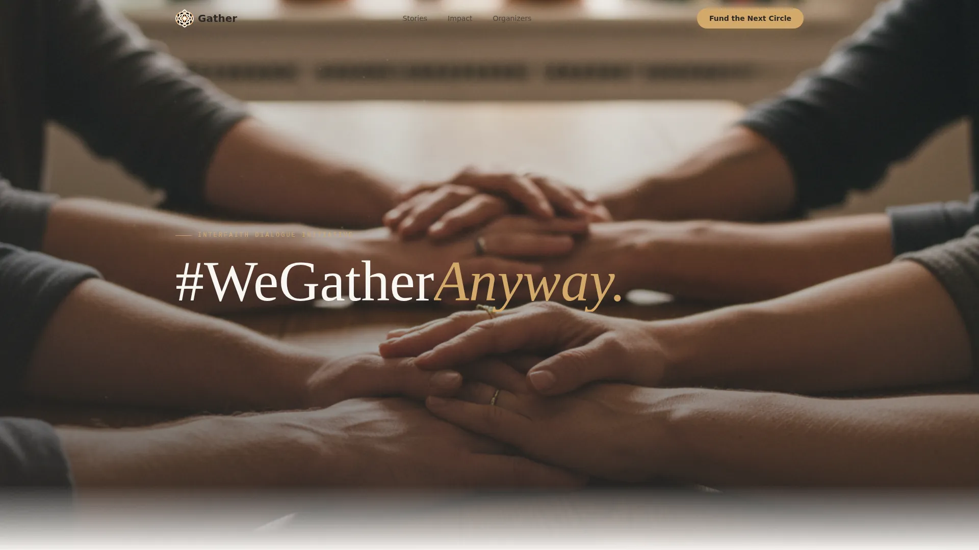 Interfaith Dialogue Fundraising Landing Page Template