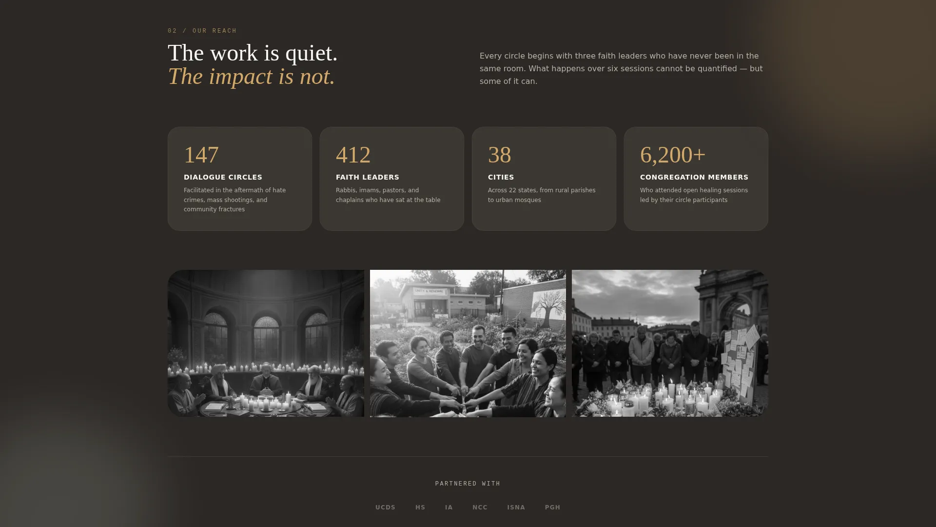 Interfaith Dialogue Fundraising Landing Page Template