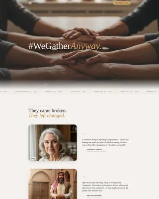Interfaith Dialogue Fundraising Landing Page Template