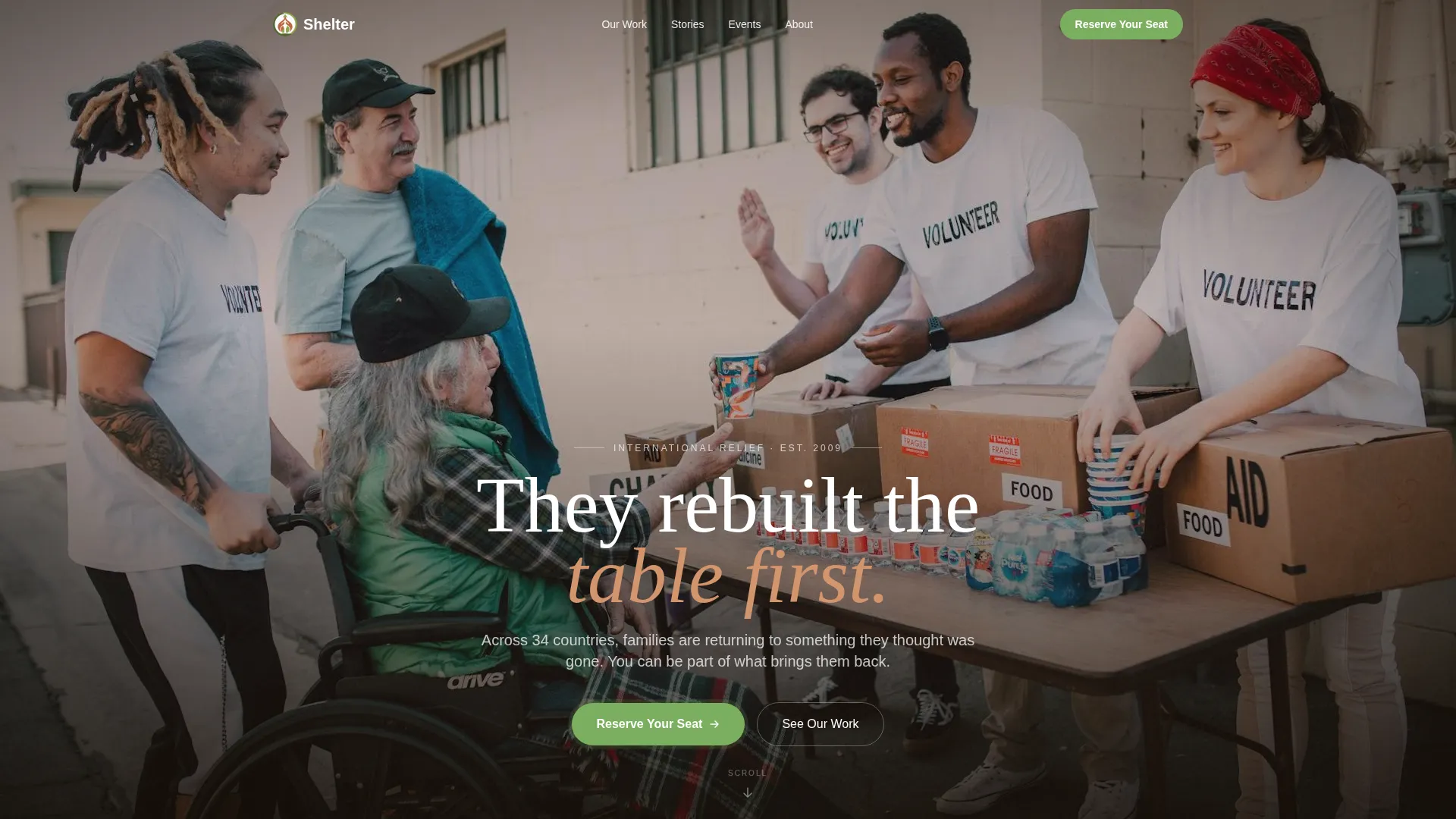 Heartfelt Relief Landing Page Template
