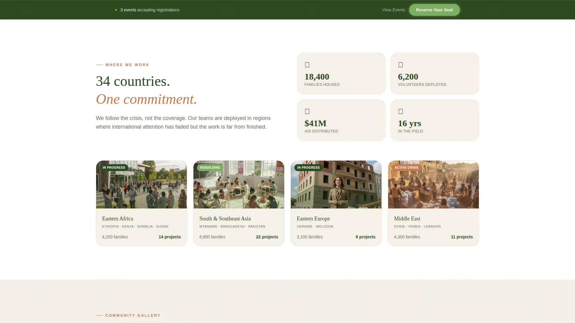 Heartfelt Relief Landing Page Template