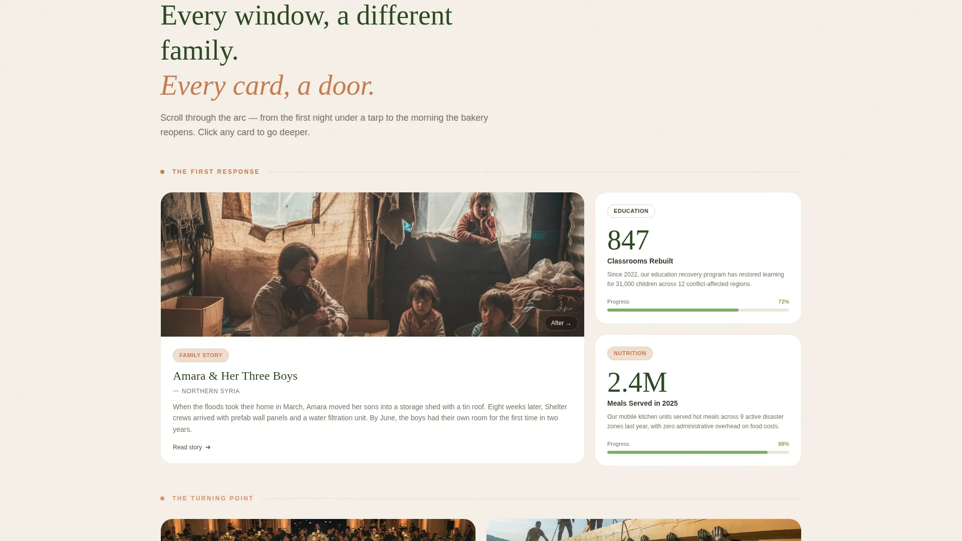 Heartfelt Relief Landing Page Template