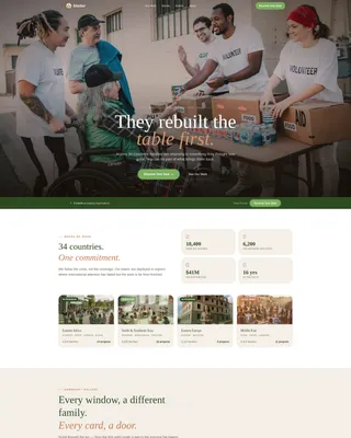 Heartfelt Relief Landing Page Template