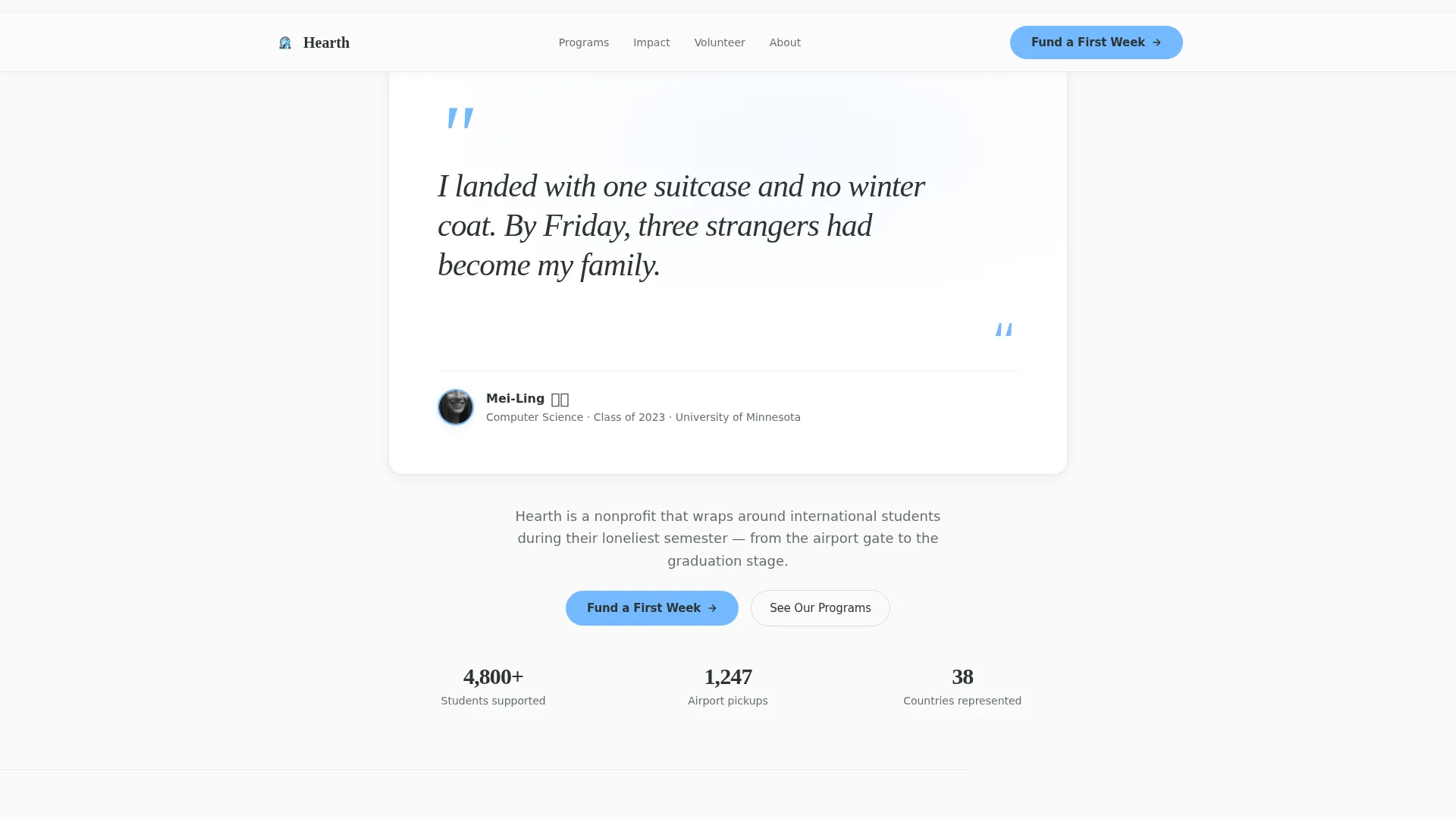 Immigrant & Refugee Support Reviews & Social Proof Website Template