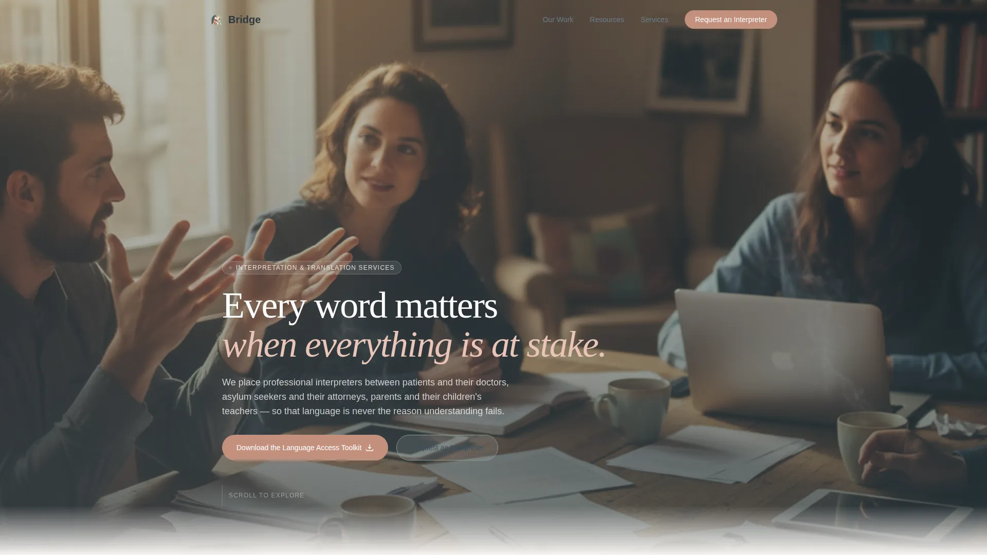 Specialist Immigrant & Refugee Support Professional Website Template