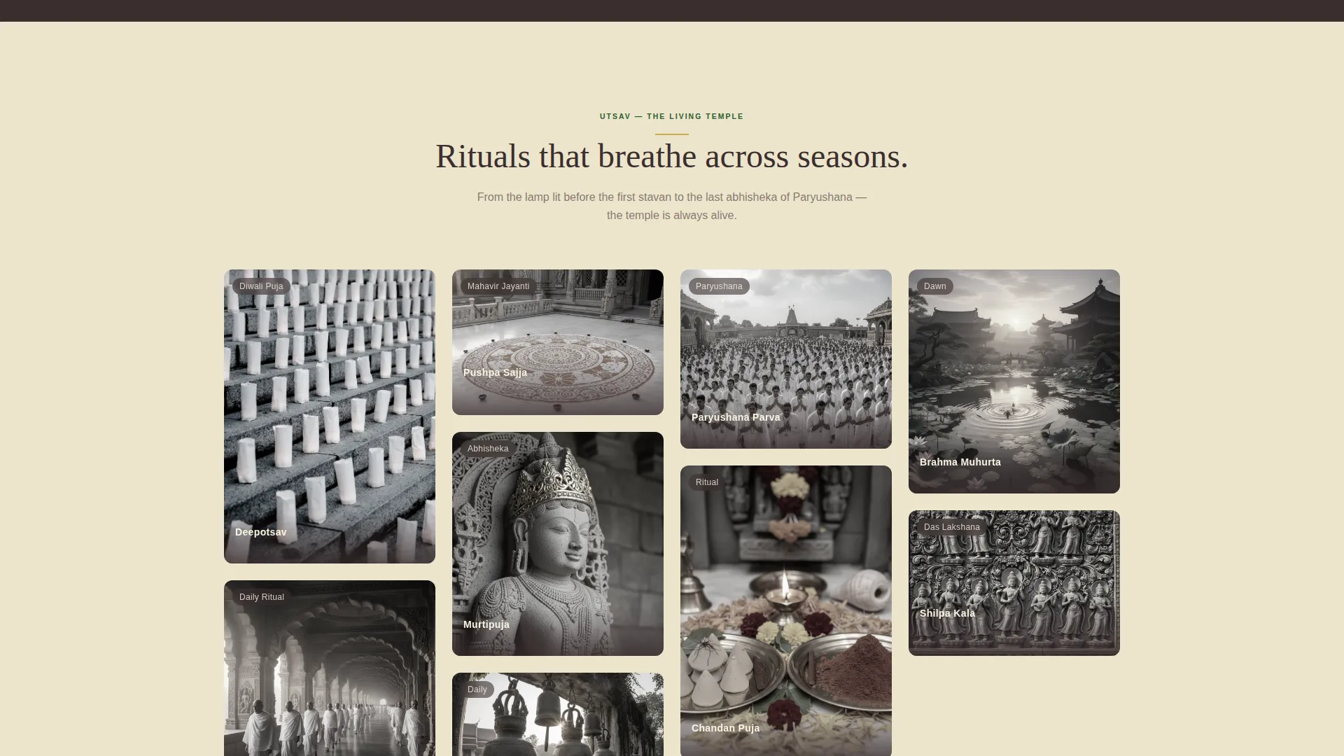 Specialist Temple & Hindu Organization Appointment Booking Website Template