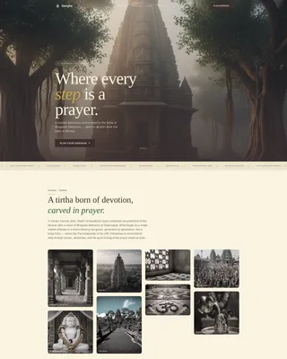 Specialist Temple & Hindu Organization Appointment Booking Website Template