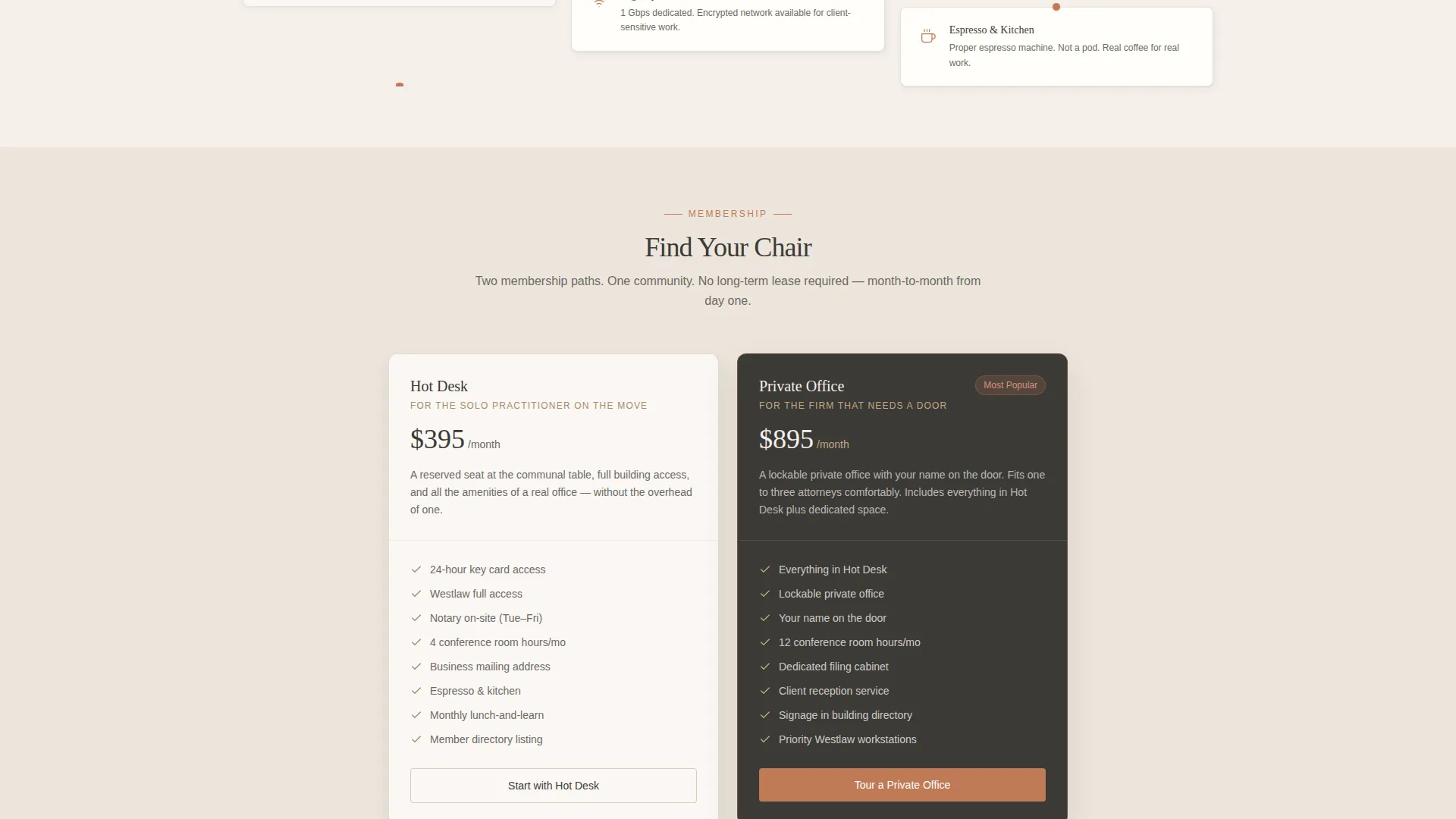 Lawyers Co-Working Community Landing Page Template